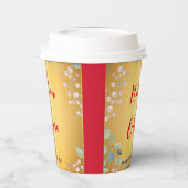 Gobelets En Papier Coupe rouge et or (Gauche)