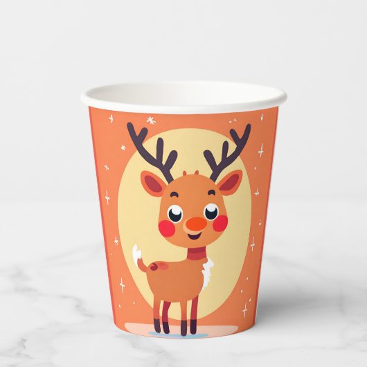 Gobelets En Papier Coupe Rudolph Paper (Verso)