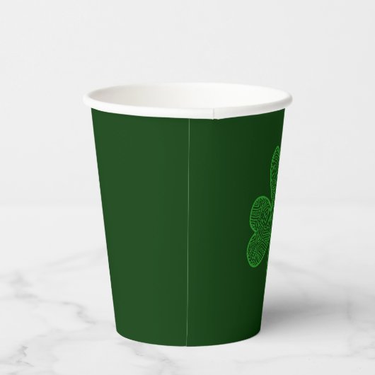 Gobelets En Papier Coupe shamrock de papier (Droite)