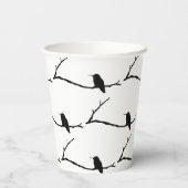 Gobelets En Papier Coupe sur papier - Colibri sur branche (Verso)