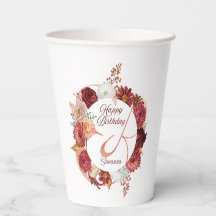 Coupe vintage de papier d'anniversaire - Elegant R