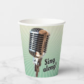 Gobelets En Papier Coupe vintage de papier micro (Recto)