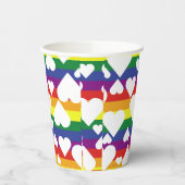 Gobelets En Papier Coupes arc-en-ciel (Gauche)