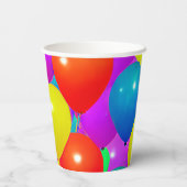 Gobelets En Papier Coupes d'anniversaire avec conception de ballon (Verso)
