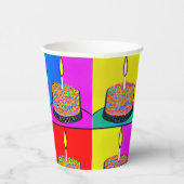 Gobelets En Papier Coupes d'anniversaire avec conception de gâteaux (Droite)