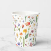 Gobelets En Papier Coupes de Baby shower de hérisson rose cultivées l (Verso)