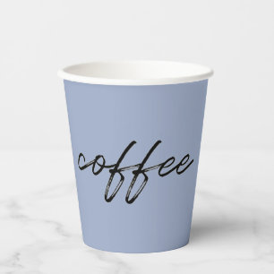 Gobelets En Papier Coupes de café jetables Denim Blue