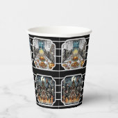 Gobelets En Papier Coupes de fête de Noël hantées - set 1 (Droite)