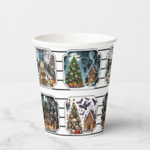 Coupes de fête de Noël hantées - set 3