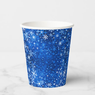 Gobelets En Papier Coupes de fête en papier Snowflake