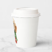 Gobelets En Papier Coupes de Noël endoodle doré (Gauche)