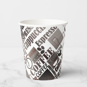 Gobelets En Papier Coupes de papier à base de café favori