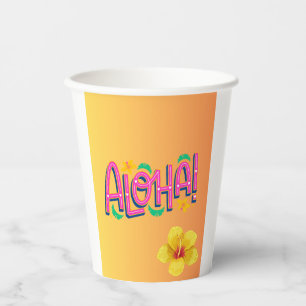 Gobelets En Papier Coupes de papier Aloha