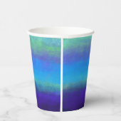 Gobelets En Papier Coupes de papier bleu et vert doux (Droite)