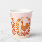 Gobelets En Papier Coupes de papier bon thanksgiving Turquie (Verso)