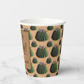 Gobelets En Papier Coupes de papier Cactus (Verso)