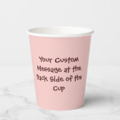 Gobelets En Papier Coupes de papier caricaturé Chef calmar (Verso)