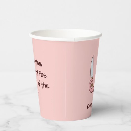 Gobelets En Papier Coupes de papier caricaturé Chef calmar (Droite)