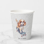 Gobelets En Papier Coupes de papier Cavalier King Charles Spaniel (Verso)