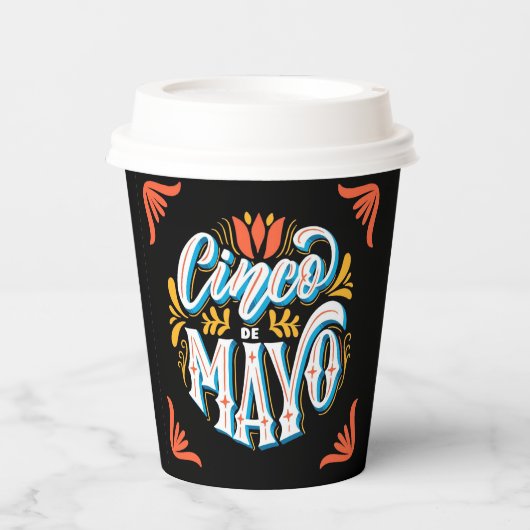 Gobelets En Papier Coupes de papier Cinco De Mayo (Recto)