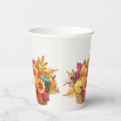 Gobelets En Papier Coupes de papier Citrouille Thanksgiving (Droite)