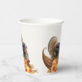 Gobelets En Papier Coupes de papier Citrouilles de Turquie Thanksgivi (Droite)