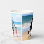 Gobelets En Papier Coupes de papier Collage photo personnalisées avec (Droite)