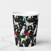 Gobelets En Papier Coupes de papier dalmate de Noël (Droite)
