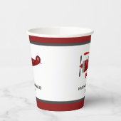 Gobelets En Papier Coupes de papier d'anniversaire d'avion rouge pers (Gauche)