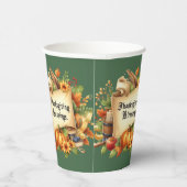 Gobelets En Papier Coupes De Papier De Bénédiction De Thanksgiving (Droite)