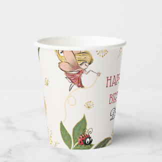 Gobelets En Papier Coupes de papier de fête d'anniversaire fée magiqu