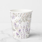 Gobelets En Papier Coupes de papier de la fête d'été Lavender (Droite)