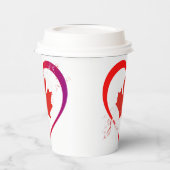 Gobelets En Papier Coupes de papier de la fête du Canada (Gauche)