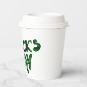 Gobelets En Papier Coupes de papier de la Saint Patrick (Verso)