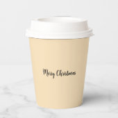 Gobelets En Papier Coupes de papier de Noël (Verso)