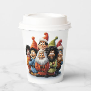 Gobelets En Papier Coupes de papier de Noël