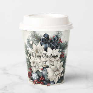 Gobelets En Papier Coupes de papier de Noël
