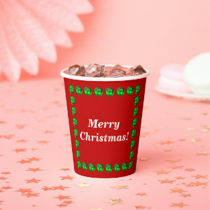 Gobelets En Papier Coupes de papier de Noël Taille : Coupe de papier 