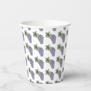 Gobelets En Papier Coupes de papier de raisins