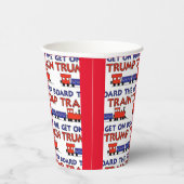 GOBELETS EN PAPIER COUPES DE PAPIER DE TRAIN TRUMP (Droite)