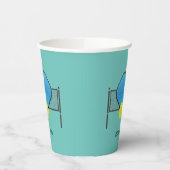 Gobelets En Papier Coupes de papier design Pickleball Pickleball (Gauche)
