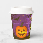 Gobelets En Papier Coupes de papier d'Halloween Citrouilles pour les  (Verso)