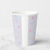 Gobelets En Papier Coupes de papier d'impression Pale Purple 80s (Gauche)
