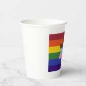 Gobelets En Papier Coupes de papier drapeau de la Fierté inclusive ju (Droite)