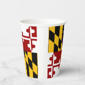Gobelets En Papier Coupes de papier drapeau du Maryland (Droite)