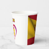 Gobelets En Papier Coupes de papier drapeau espagnol (Droite)