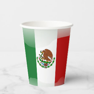 Gobelets En Papier Coupes de papier drapeau mexicaines