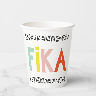 Gobelets En Papier Coupes de papier Fika Colors