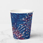 Gobelets En Papier Coupes de papier Fireworks (Verso)