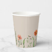 Gobelets En Papier Coupes de papier fleur sauvage (Droite)